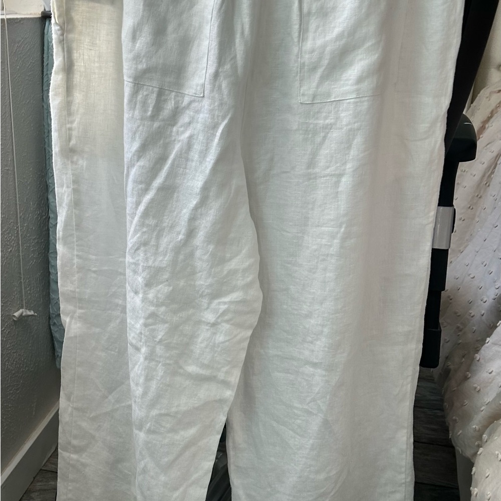 The Drop Women’s White Linen Pants size L